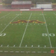 Illustration for article titled Some College In Minnesota Painted Its Midfield Logo On The Wrong Yard Line